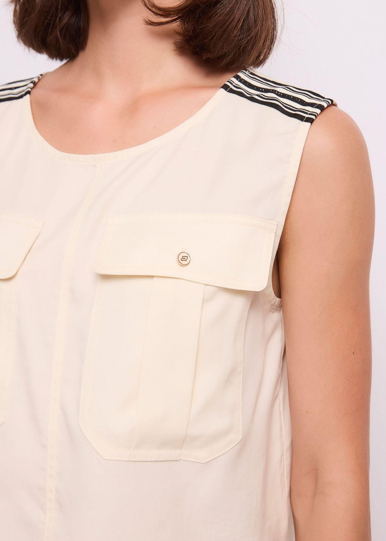 Top crop con tasconi 611BD45005 2131 GAUDI' 