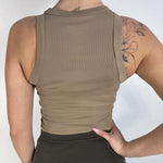 Canotta top - Eleh SS260074 CAMMELLO ELEH 