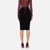 Gonna midi in punto resca - Elisabetta Franchi GK05B47E2 110 ELISABETTA FRANCHI 