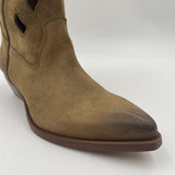 Stivaletto texano in camoscio