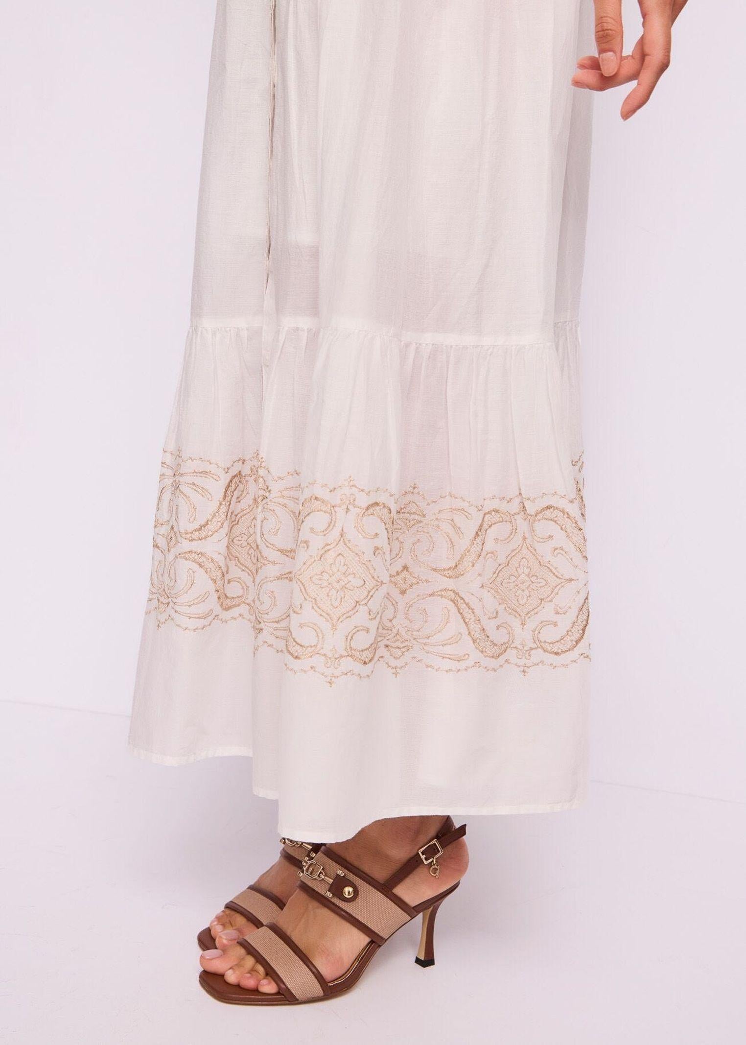 Abito chemisier maniche lunghe con ricamo 511FD15003 51100801 GAUDI' 