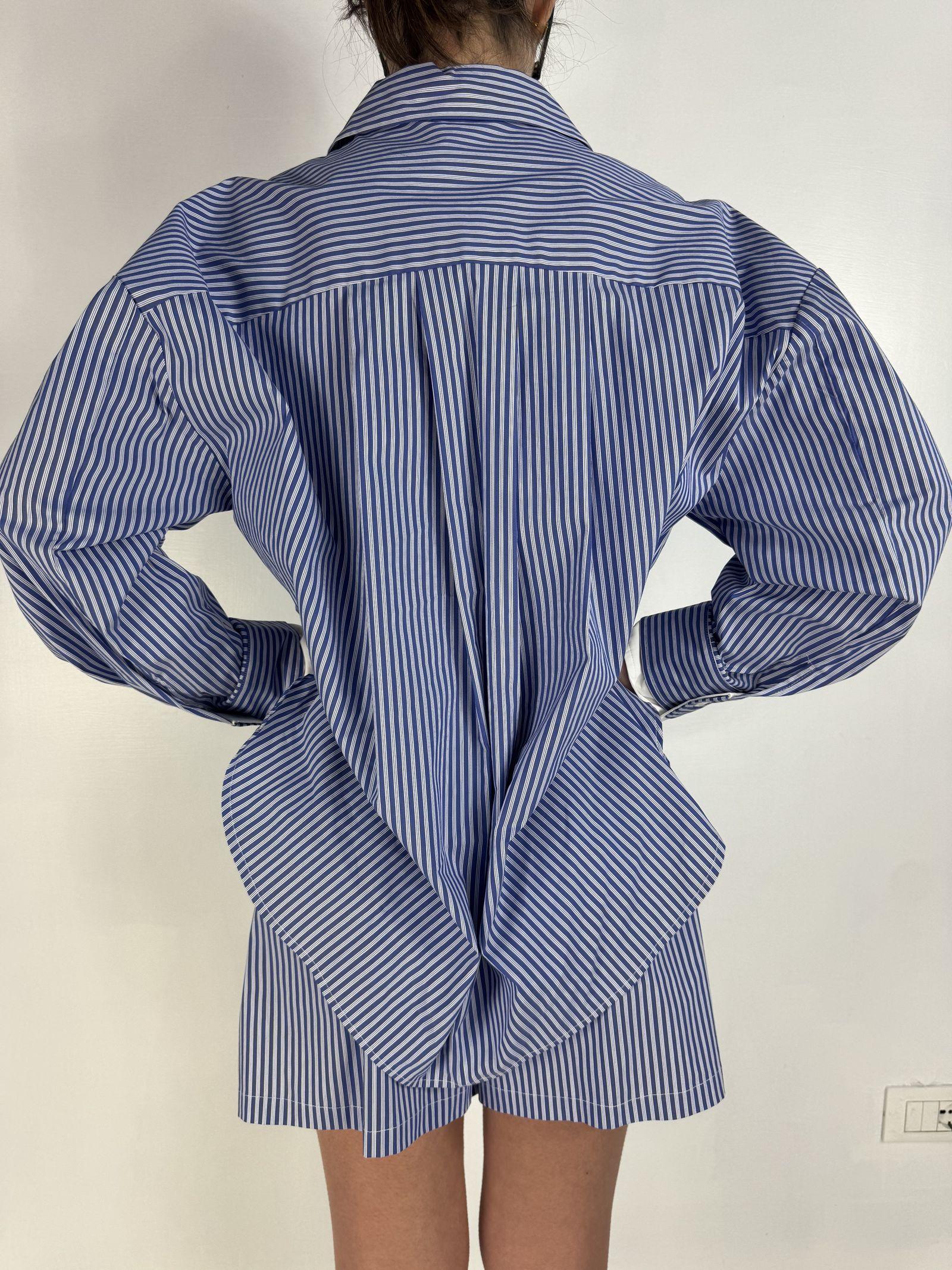 Camicia in popeline a righe - Eleh SS260034 BLU ELEH 