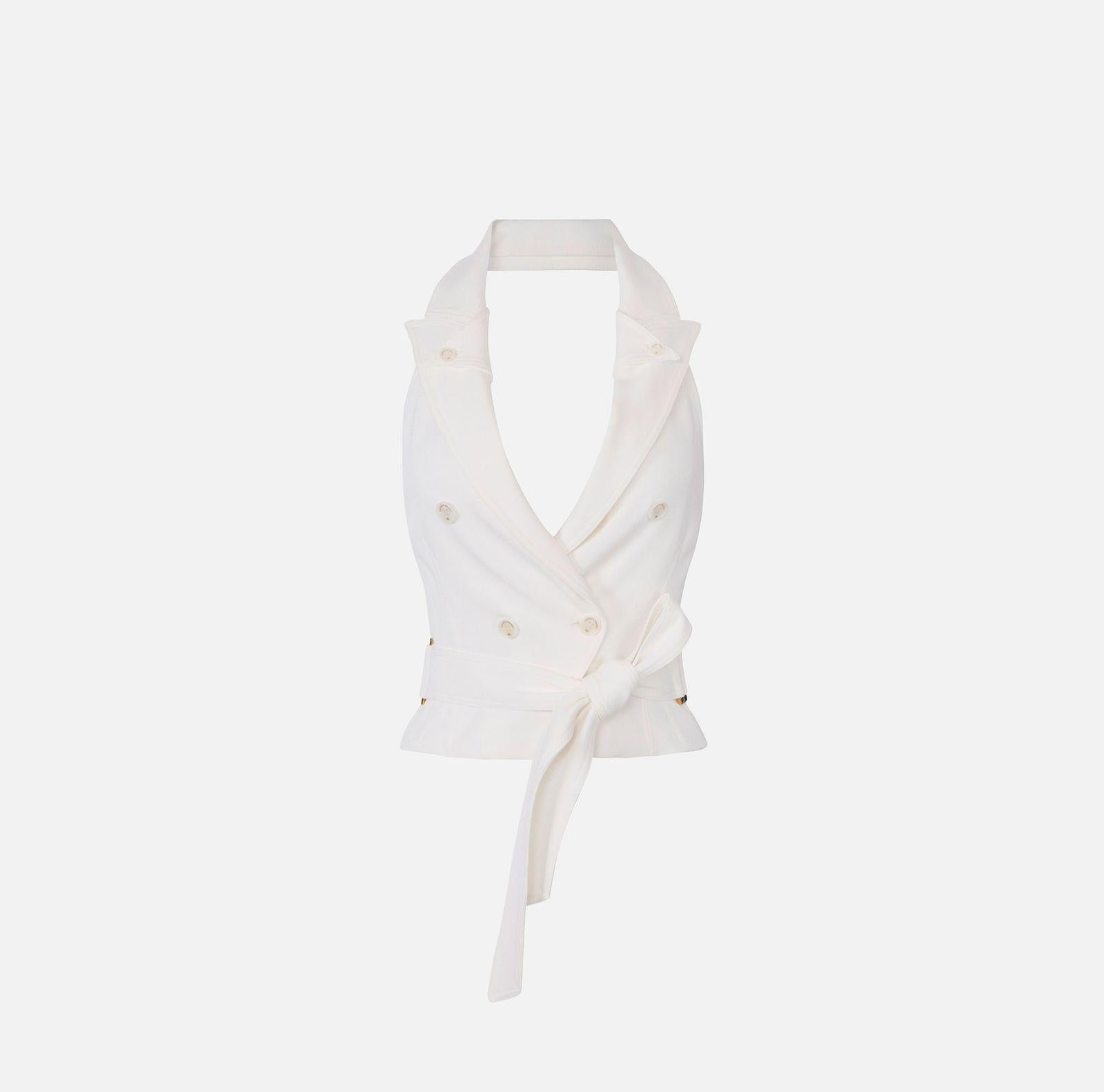 Gilet con fusciacca - Elisabetta Franchi GL00561E2 360 ELISABETTA FRANCHI 