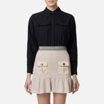 Camicia in popeline con fascione CA06446E2 110 ELISABETTA FRANCHI 