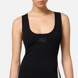 Abito con bande logo laterali AM84S46E2 685 ELISABETTA FRANCHI 