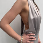 Abito con collo alto - Elisabetta Franchi AB58042E2 400 ELISABETTA FRANCHI 