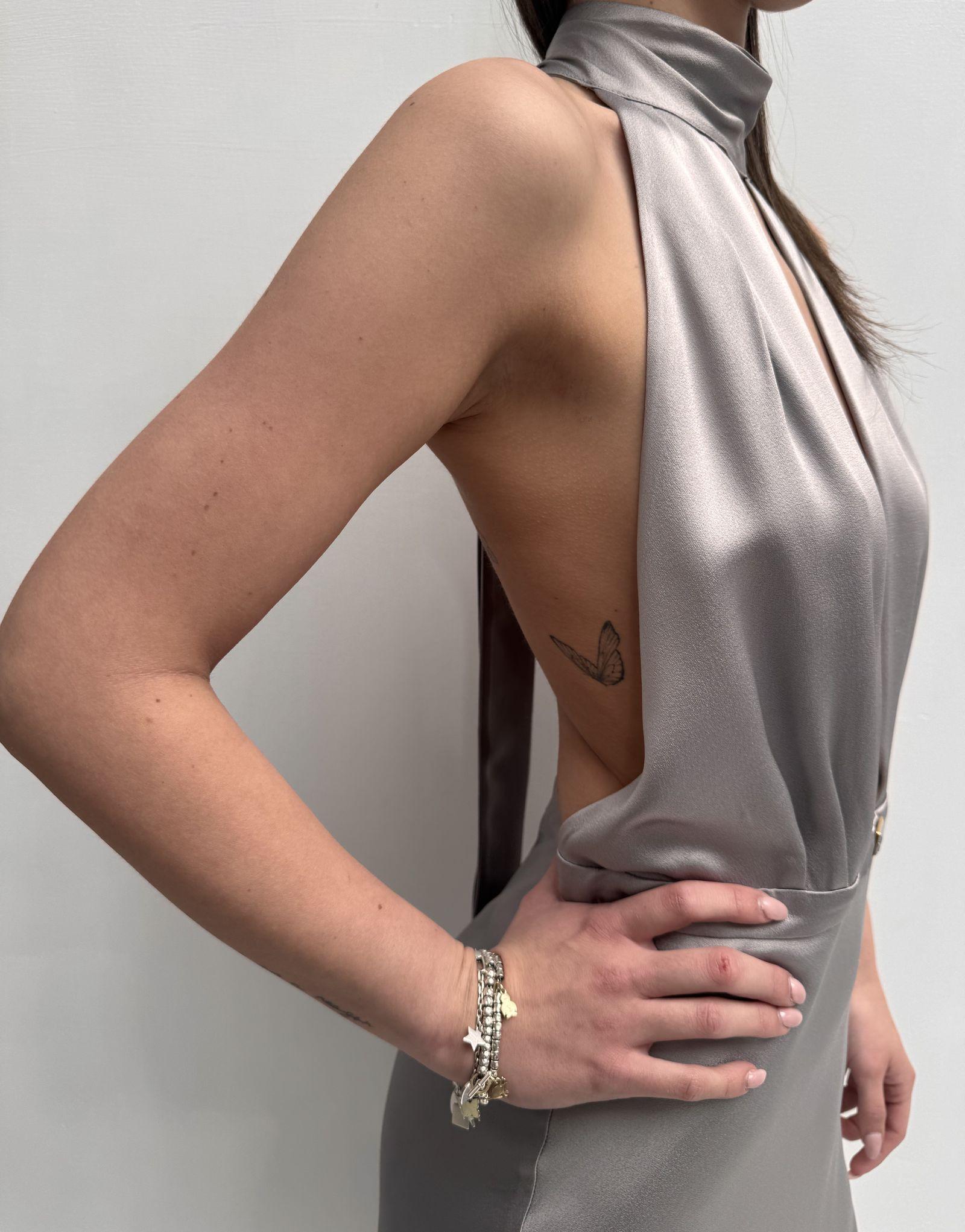 Abito con collo alto - Elisabetta Franchi AB58042E2 400 ELISABETTA FRANCHI 