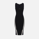 Abito con bande logo laterali AM84S46E2 685 ELISABETTA FRANCHI 