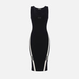 Abito con bande logo laterali AM84S46E2 685 ELISABETTA FRANCHI 