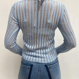 Maglia trasparente maniche lunghe