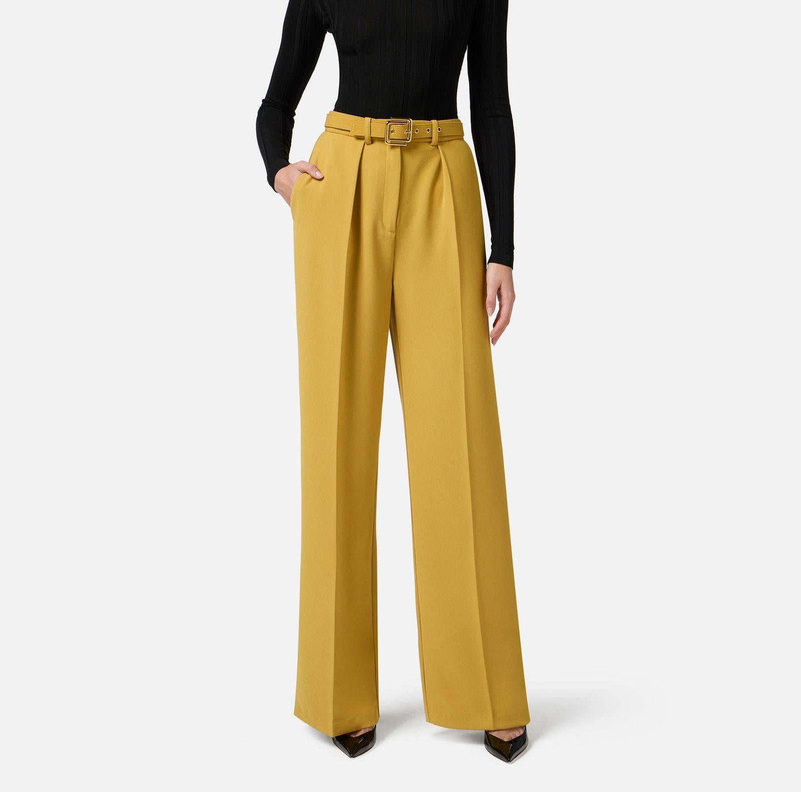 Pantalone con cintura - Elisabetta Franchi PA09552E2 DC6 ELISABETTA FRANCHI 