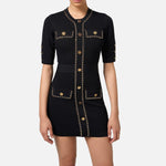 Abito con catene dorate AM92B46E2 110 ELISABETTA FRANCHI 