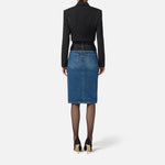 Giacca cropped in gabardina - Elisabetta Franchi GI22361E2 110 ELISABETTA FRANCHI 