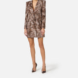 Abito stampa alligatore - Elisabetta Franchi AB92761E2 644 ELISABETTA FRANCHI 