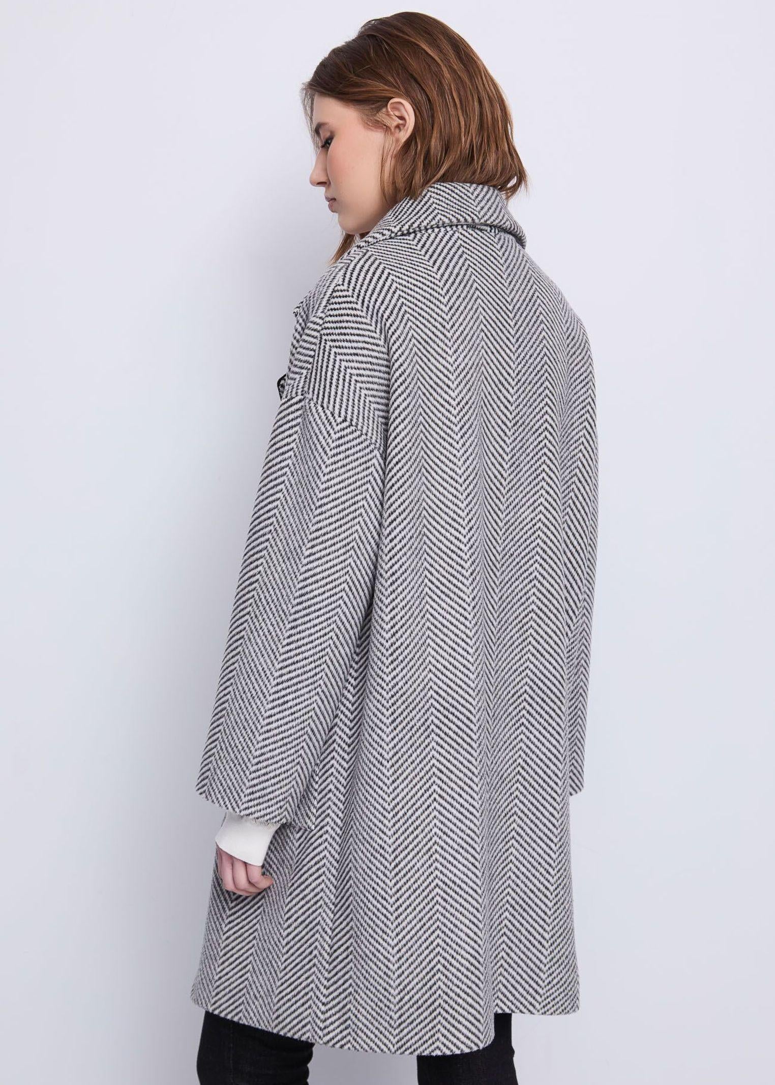 Cappotto spigato bottone unico 521BD35027 525012-01 GAUDI' 