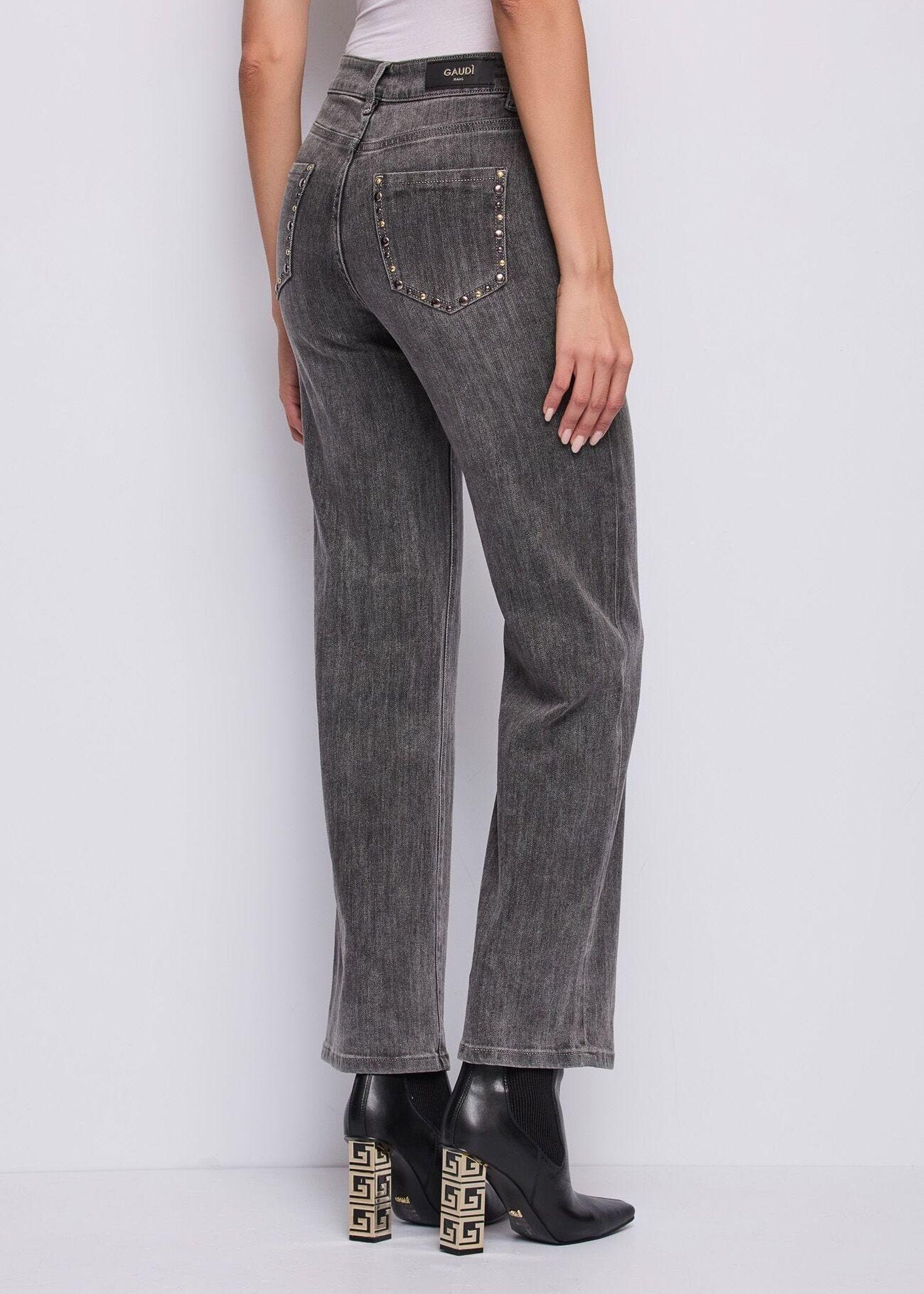 Jeans straight con borchie - Gaudi 521BD26011 00 GAUDI' 