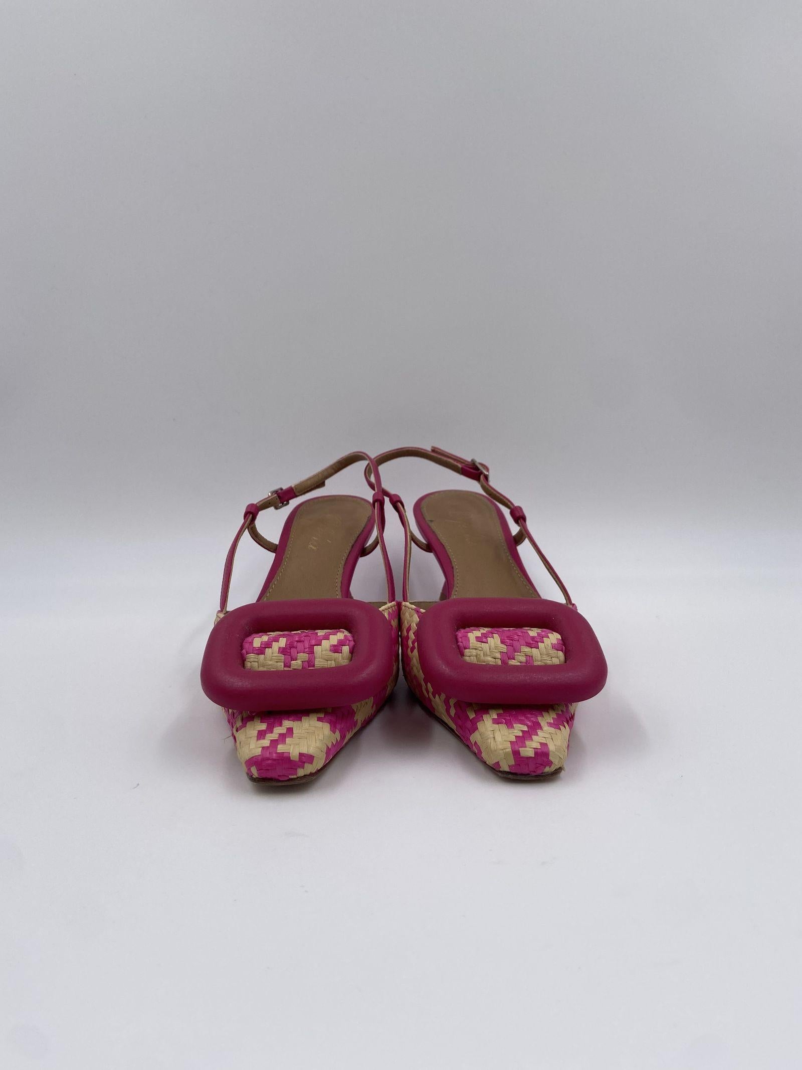 Slingback in raffia H2247 BEIGEFUXIA OFELIA 
