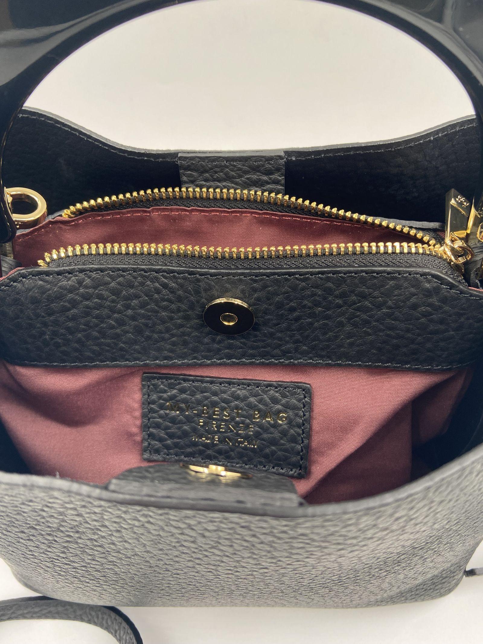 Borsa Ingrid in pelle martellata - My Best Bag S1MYB2039 NERO MY BEST BAG 