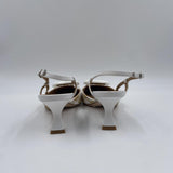 Slingback in raffia