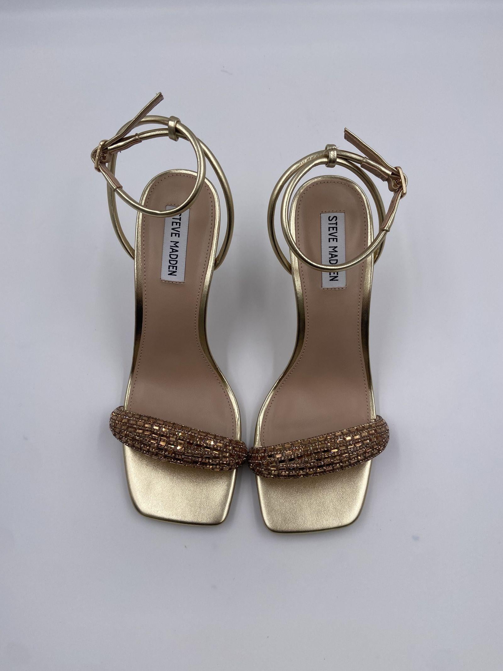 Sandalo Entice con strass - Steve Madden SMSSENTICE ORO STEVE MADDEN 