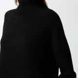 Abito dolcevita  in misto cachemire con spacco davanti 103983-A22C Z99 PINKO 
