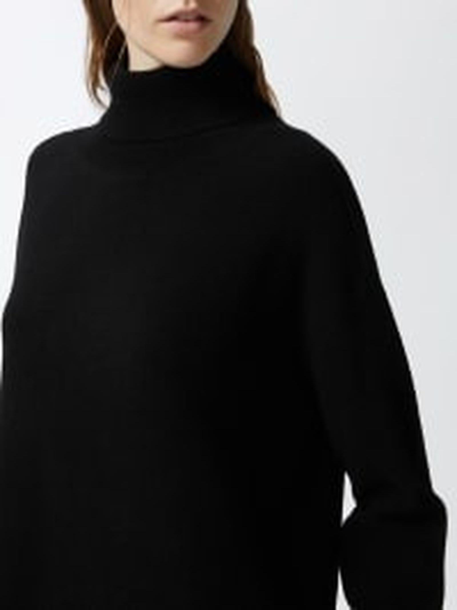 Abito dolcevita  in misto cachemire con spacco davanti 103983-A22C Z99 PINKO 