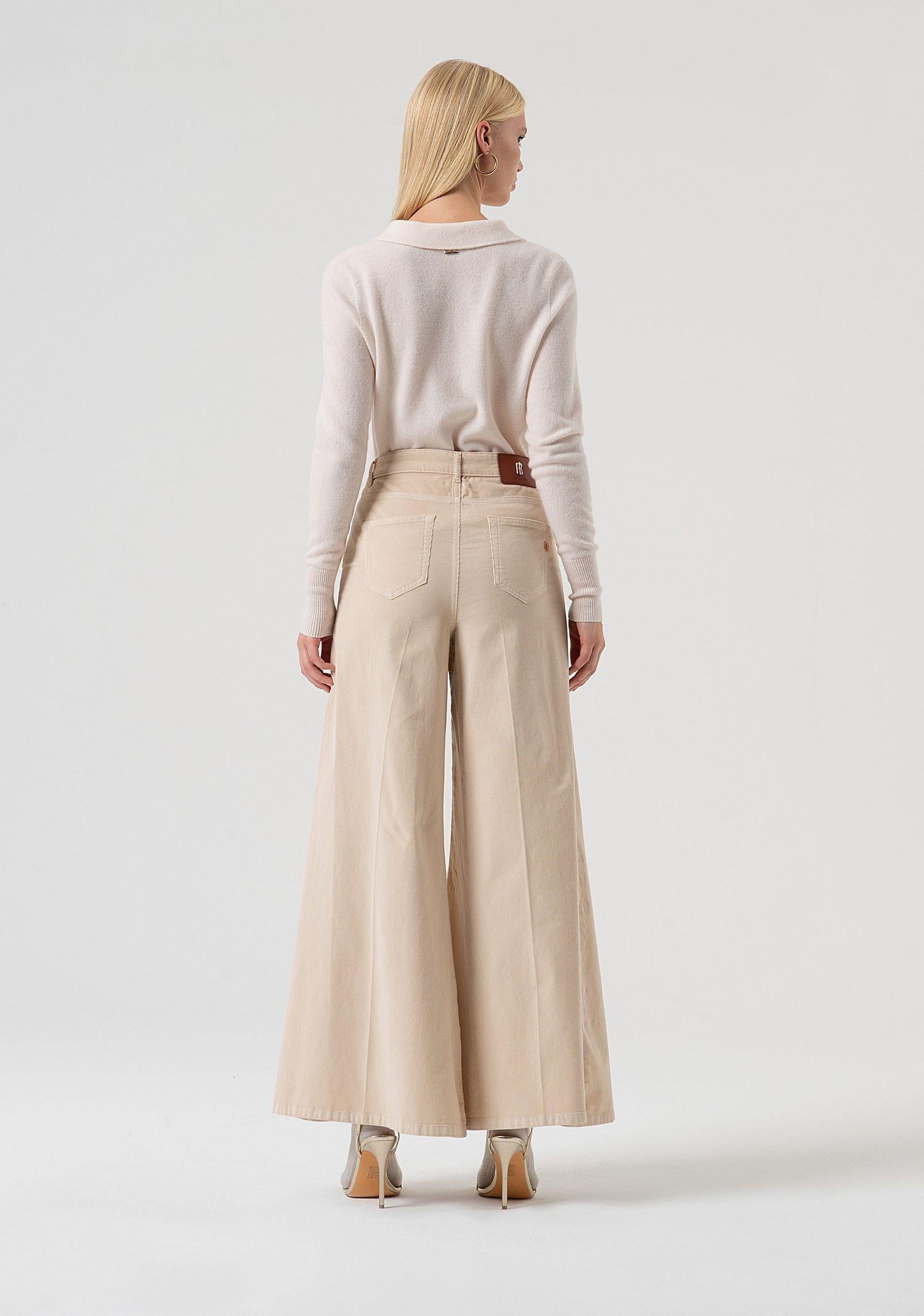 Pantalone flare in velluto FR25WV3014W56901 508 FRACOMINA 