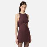 Abito in crèpe e georgette AB80856E2 EA4 ELISABETTA FRANCHI 