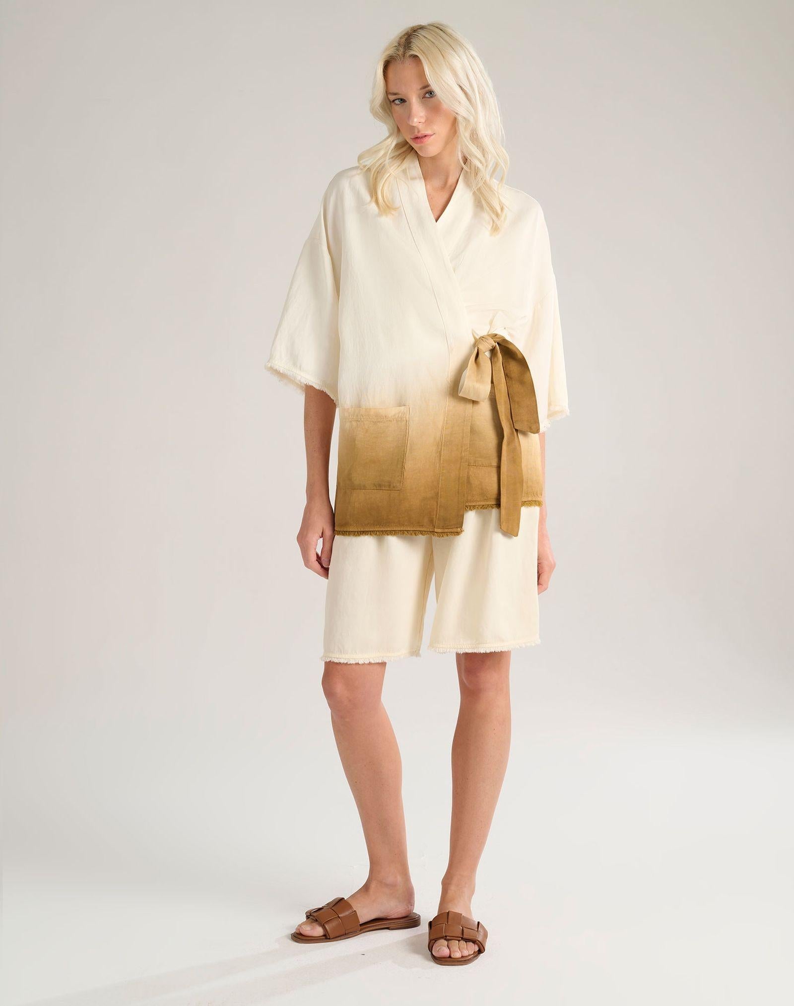 Giacca kimono G017RC MA640 MANILA GRACE 