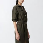 Abito midi chemisier con cintura - Pinko 104147-A24 X86 PINKO 