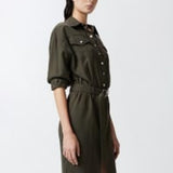 Abito midi chemisier con cintura - Pinko 104147-A24 X86 PINKO 
