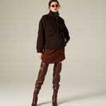 Cappotto collo alto K105WU MA646 MANILA GRACE 