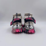 Sneakers bianco grigio e fucsia 033 1050BIANCO CLJD 