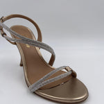 Sandalo alto con strass 2599 ORO OFELIA 