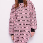 Abito collo alto con motivo jacquard 421BD13005 425030-01 GAUDI' 