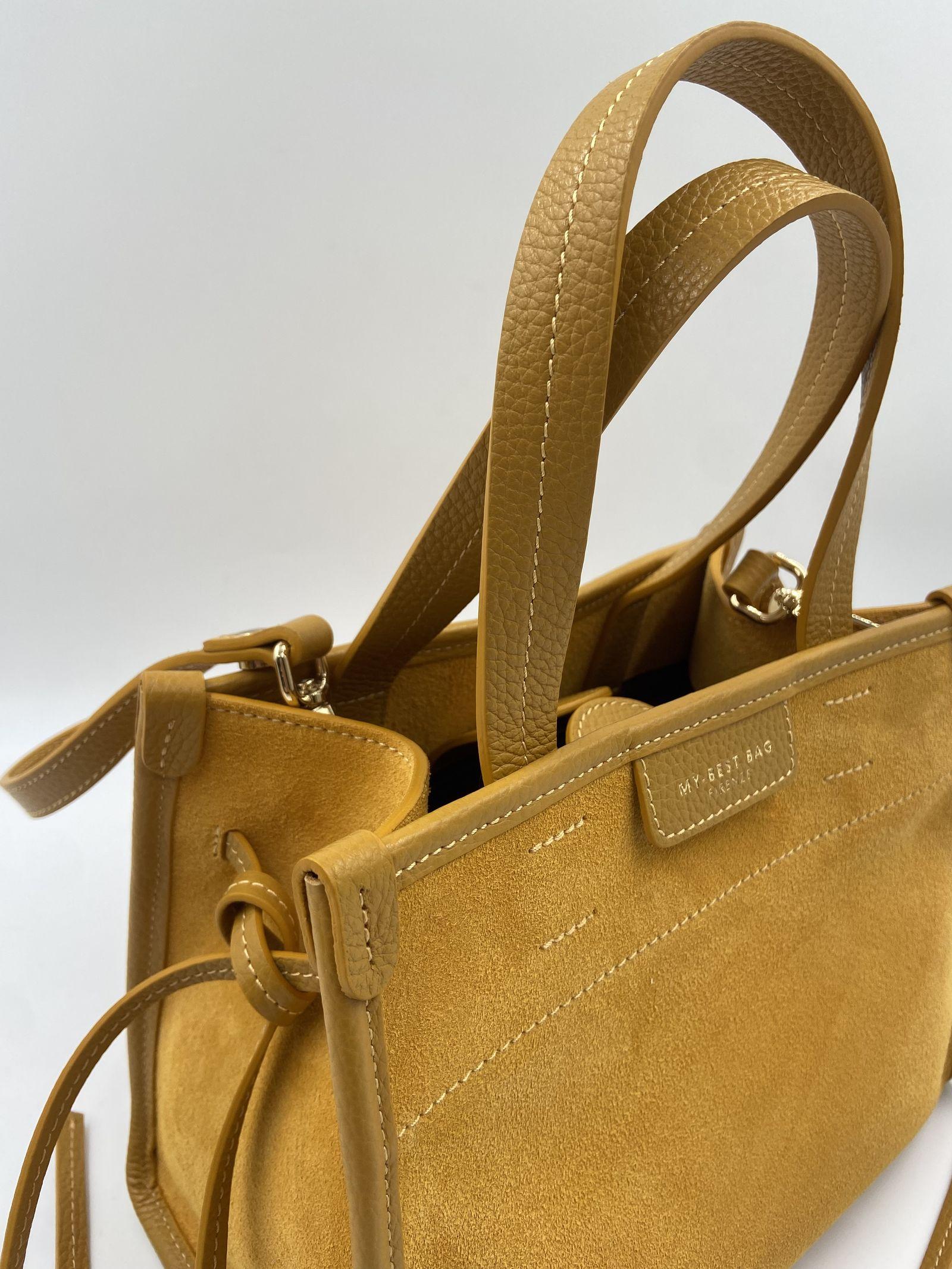 Borsa Diva scamosciata piccola - My Best Bag S1MYB2035 CURCUMA MY BEST BAG 