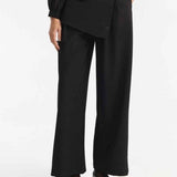 Pantaloni con tessuto sovrapposto EFW250183 NERO ELEH 