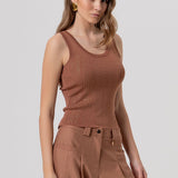 Top con strass FR26ST4005K524R9 M07 FRACOMINA 