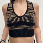 Top crop in maglia - Elisabetta Franchi TK62M31E2 K16 ELISABETTA FRANCHI 