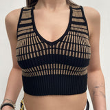 Top crop in maglia - Elisabetta Franchi TK62M31E2 K16 ELISABETTA FRANCHI 