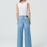 Jeans wide leg lavaggio chiaro
