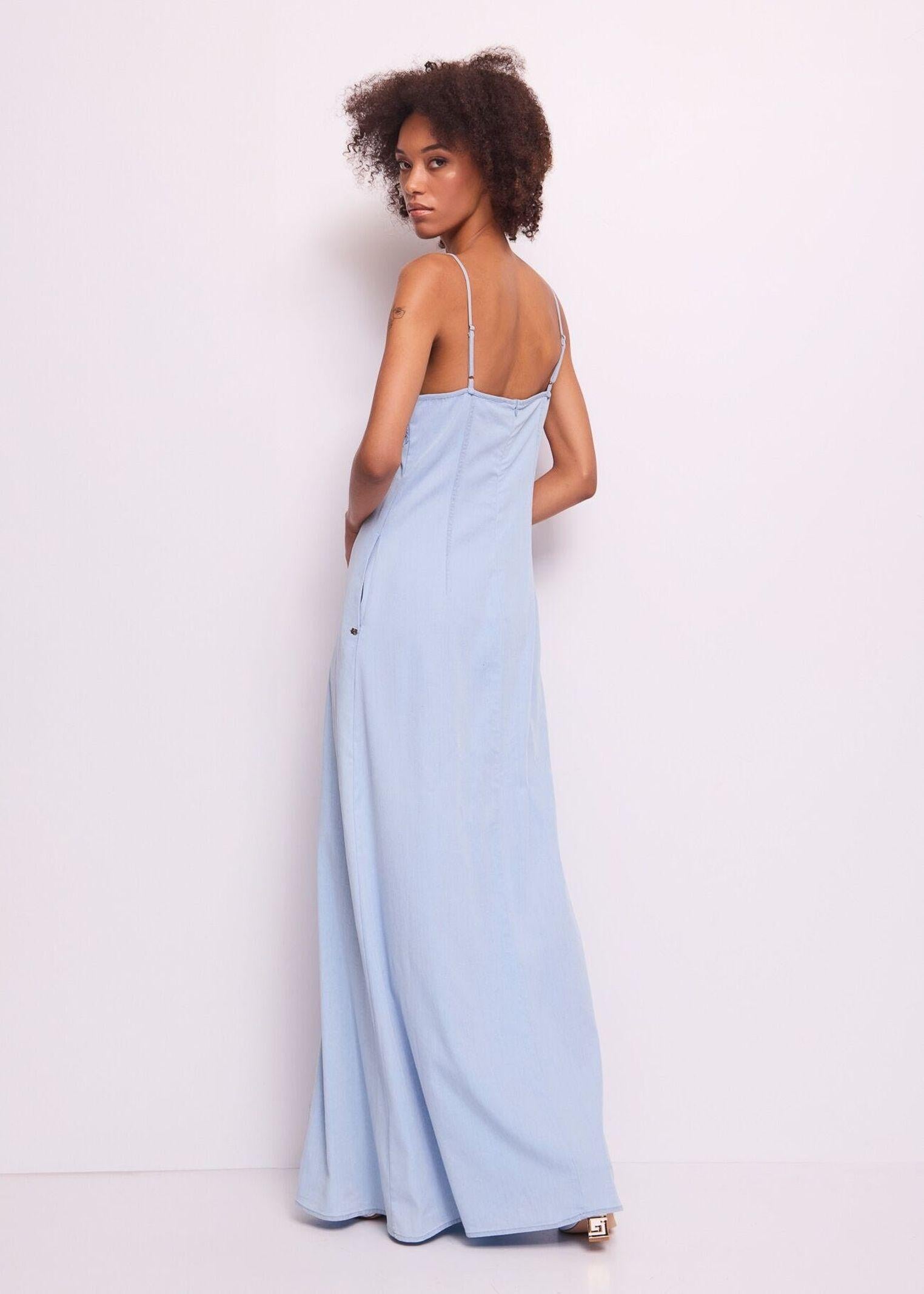 Abito lungo con ricami floreali 511BD15023 51502201 GAUDI' 