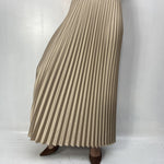 Gonna in raso plissè SK1183 CAMMELLO OFELIA 