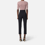 Pantalone con dettagli zip - Elisabetta Franchi PA11956E2 110 ELISABETTA FRANCHI 