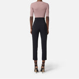 Pantalone con dettagli zip - Elisabetta Franchi PA11956E2 110 ELISABETTA FRANCHI 