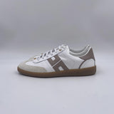 Sneakers in pelle e crosta con logo - Elisabetta Franchi SA50G51E2 DK6 ELISABETTA FRANCHI 