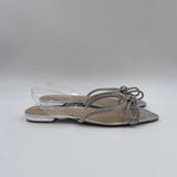 Sandalo Justi Clear in pvc con fiocco