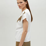 T-shirt strass disegno tigre
