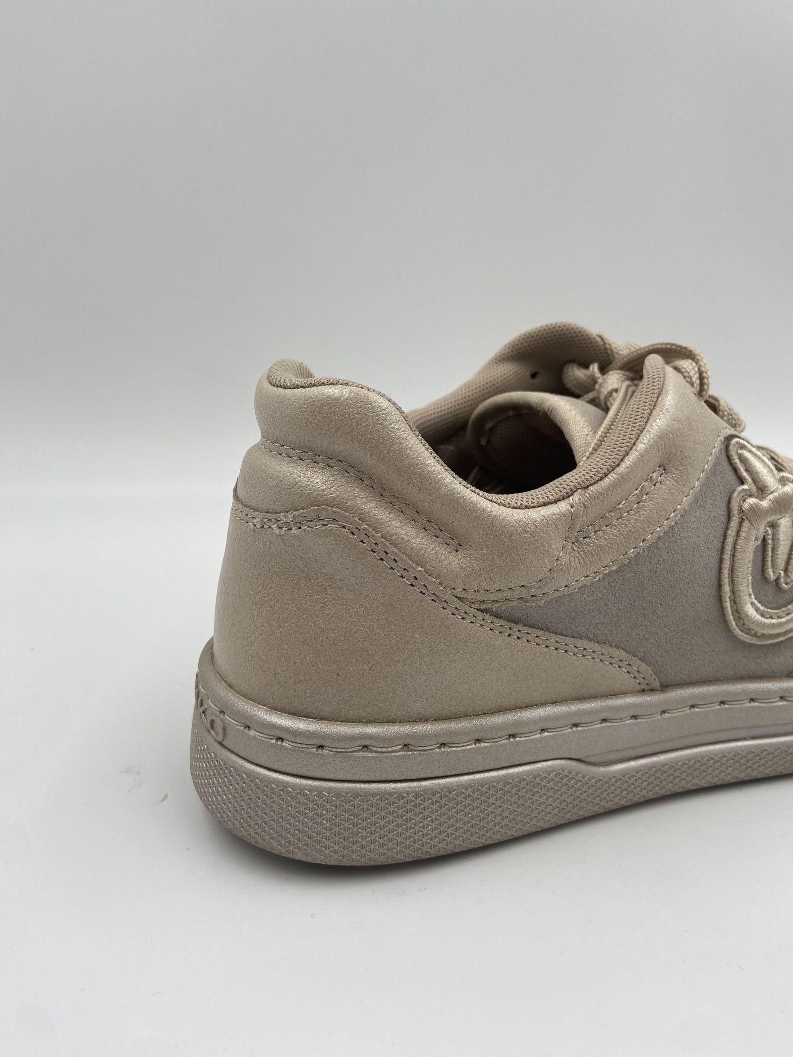 Sneakers in pelle con logo a contrasto SS0049P038 066 PINKO 