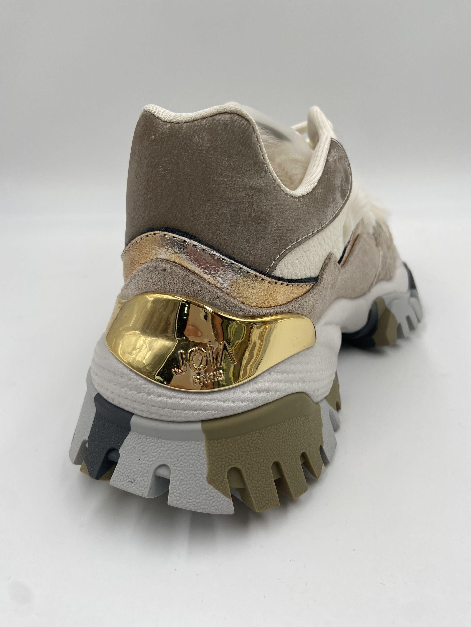 Sneakers Laugh bianco oro 2502067 BIANCOORO JOIAPARIS 
